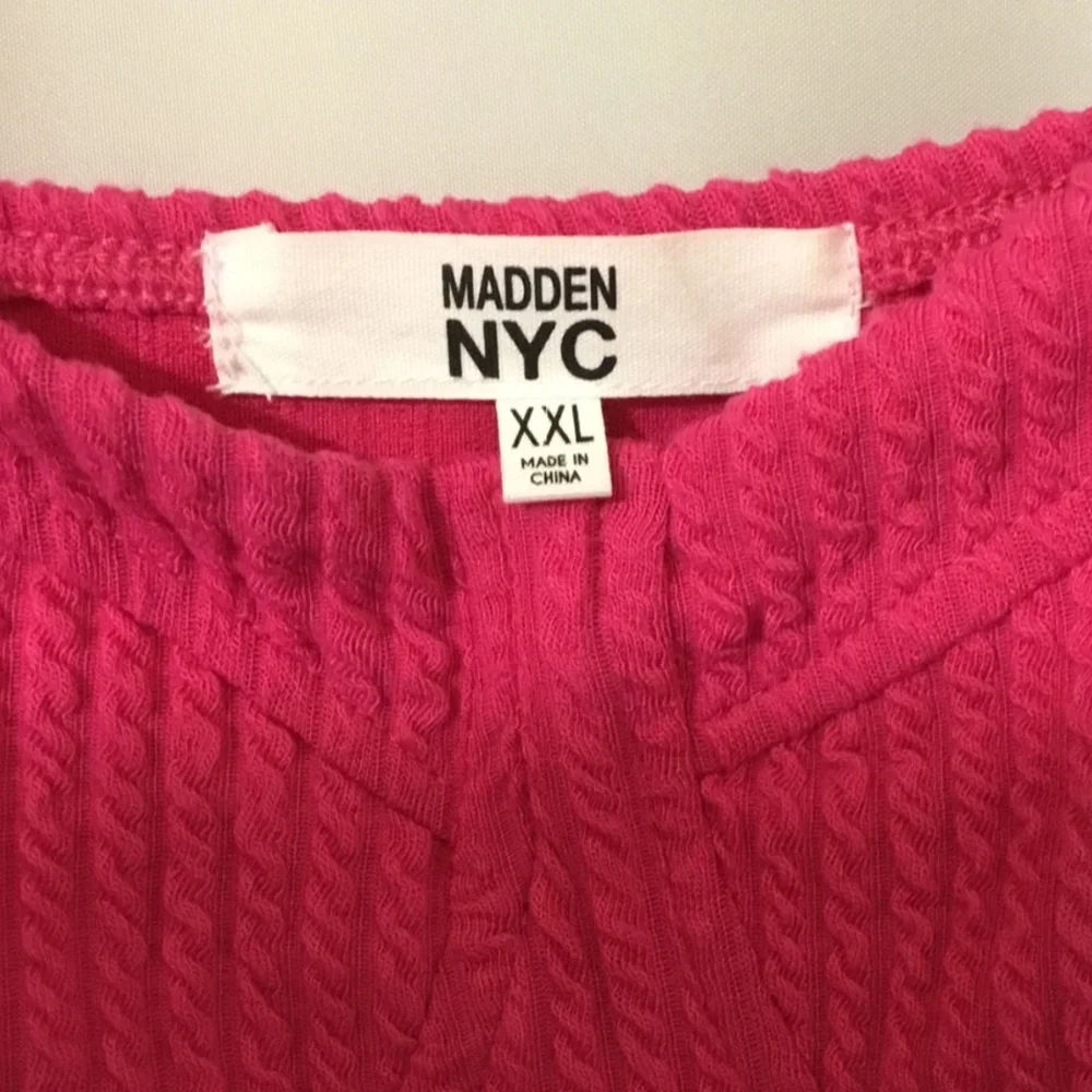 Madden NYC~NWT~Women’s Textured Dress in Punk Pink~Size XXL - Picture 8 of 10